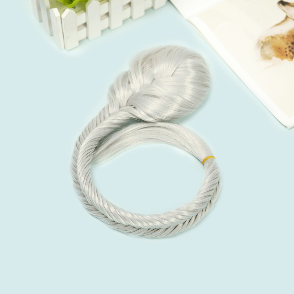 Braided Ponytail Elastic Drawstring Rope Fishtail Plaited Hair Chignon Hairpiece - Picture 21 of 21