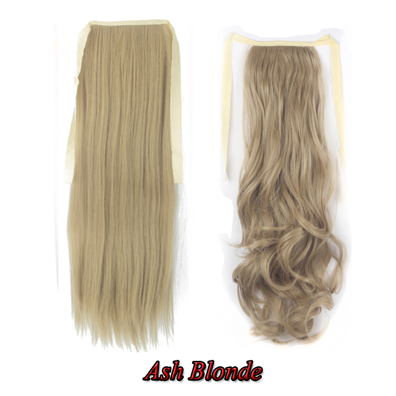 18''22'' Drawstring Ponytail Extension Tie Clip-in Synthet Hairpiece Binding SYF - Picture 19 of 21