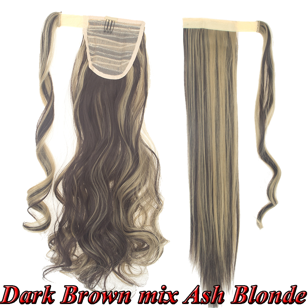 18''22'' Drawstring Ponytail Extension Tie Clip-in Synthet Hairpiece Binding SYF - Picture 21 of 21