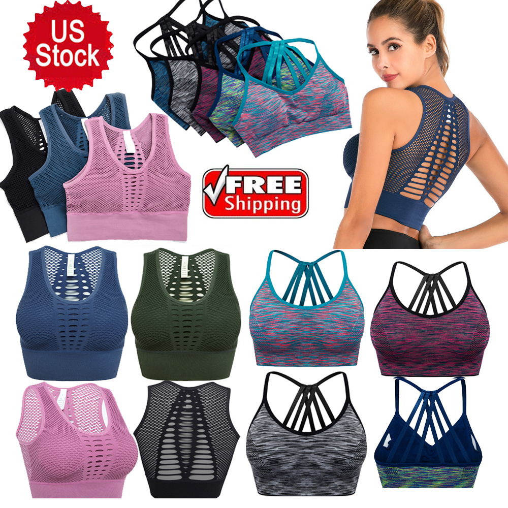 Women Bikini Bras Sports Crop Tops Vests Bra Underwear Yoga