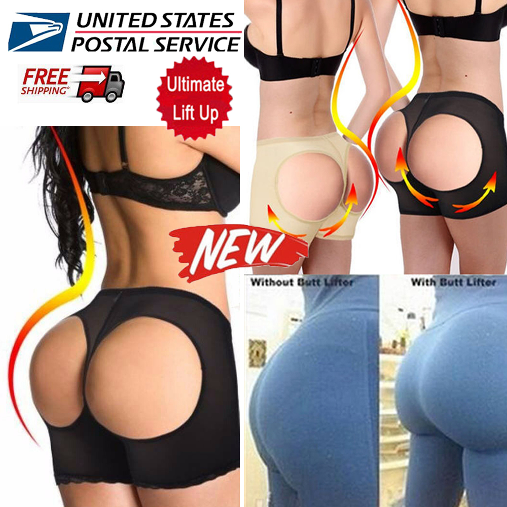 Lady Shapewear Lace Briefs Butt Lifter Panty Booty Hip Enhancer Buttocks  Booster