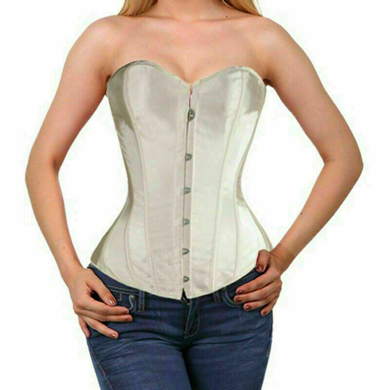 Red Satin Gothic BurlesqueCostume Underbust Corset Waist Training Bustier  Top : : Clothing, Shoes & Accessories