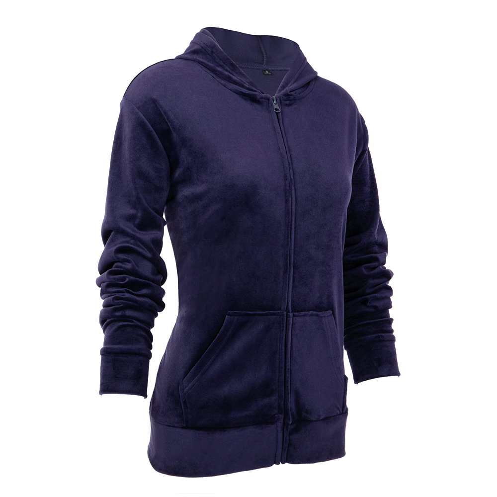 2Pcs/set Women Tracksuits Velvet Zipper Coat Pants Trouser Leisure Activewear US - Picture 16 of 26