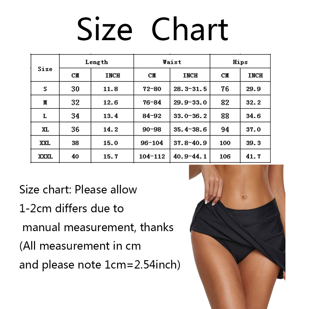 Women's High Waist Shirring Swim Short Skirts Bikini Bottom Swimwear Casual USA - Picture 19 of 19