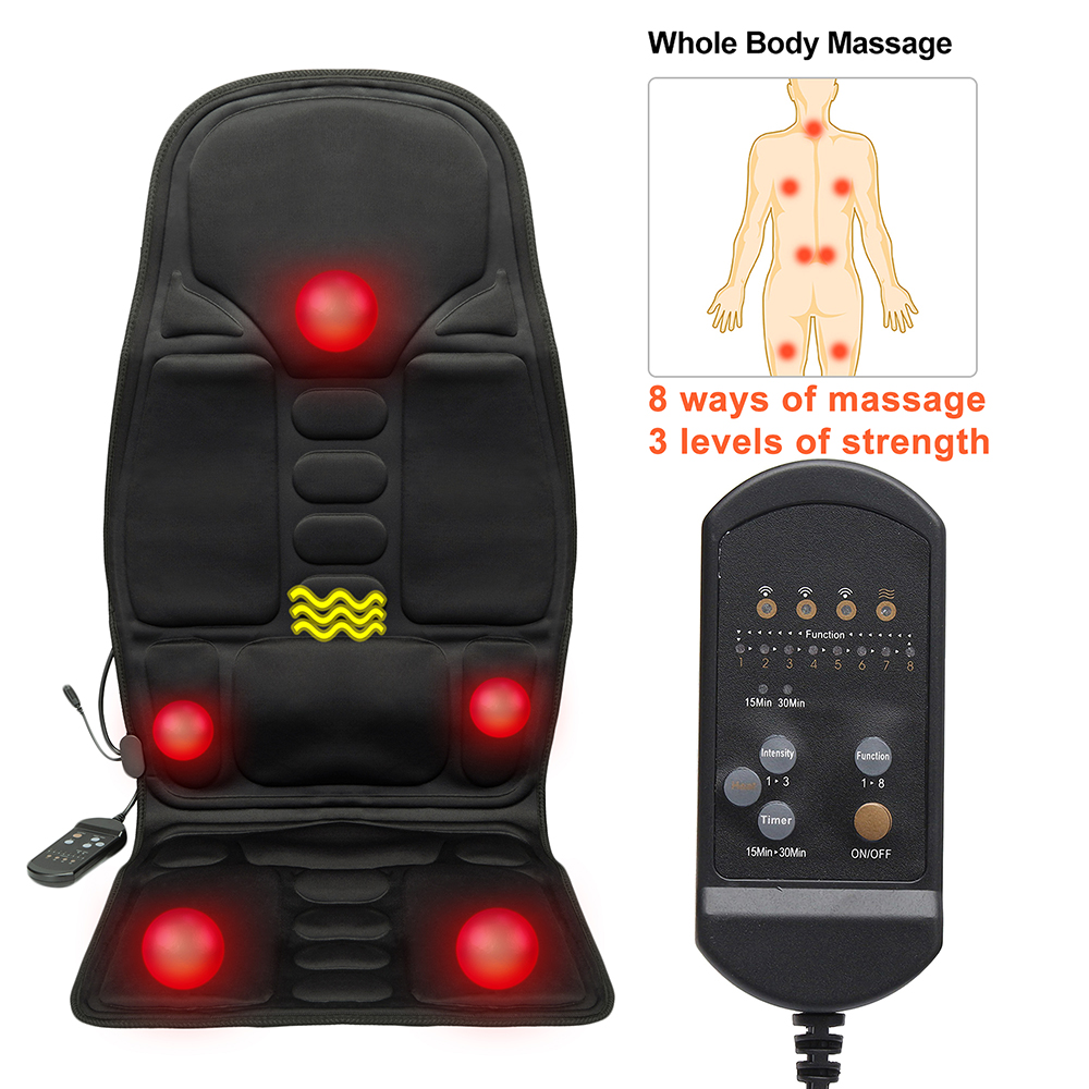 8 Modes Full Body Massager Cushion Back Seat Chair Nigeria