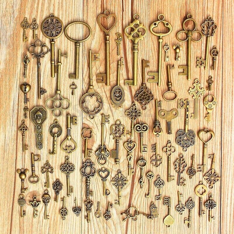 Bow Look Antique Women Luxury Cute Nice Real Skeleton Keys In Bulk Real Skeleton  Key Skeleton Key