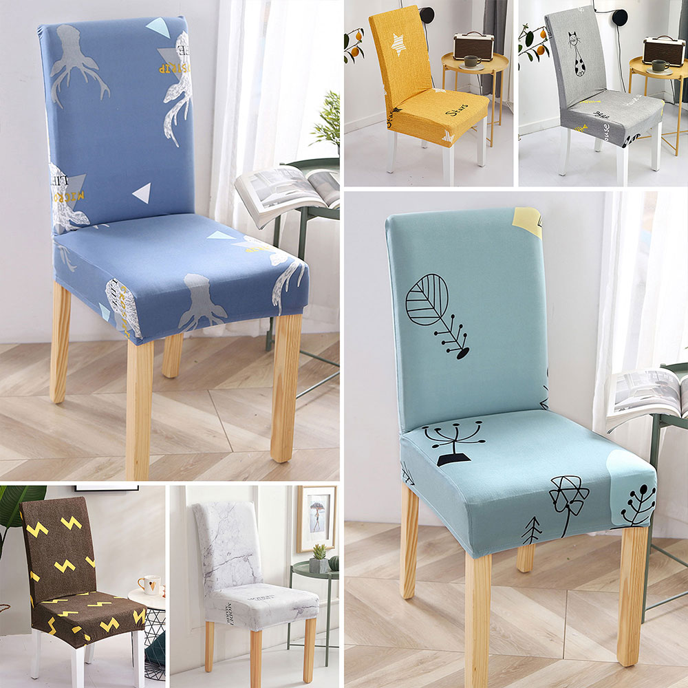 Stretch Dining Room Chair Slipcovers Sets Removable Washable Dining Chair Covers