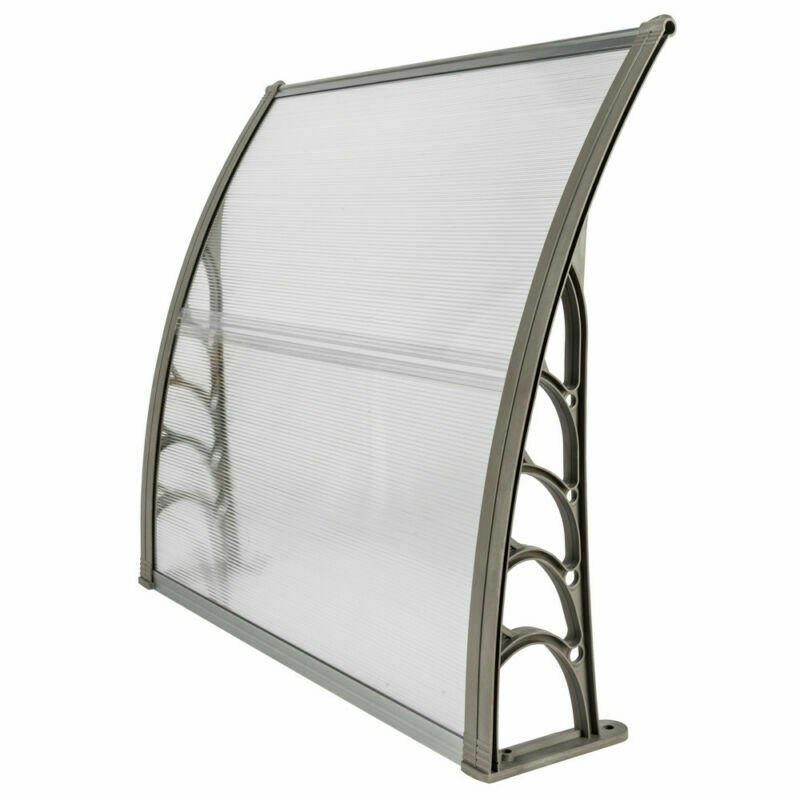 Outdoor Window Front Door Rain Cover Awning Patio Eaves Canopy UV