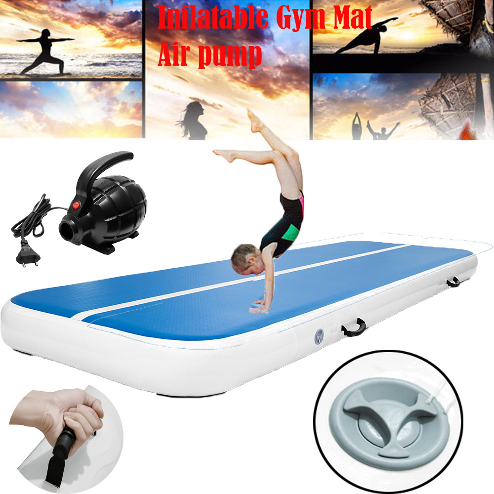 Everfit GoFun 4x1m Inflatable Air Track Mat with Pump  MintGrey