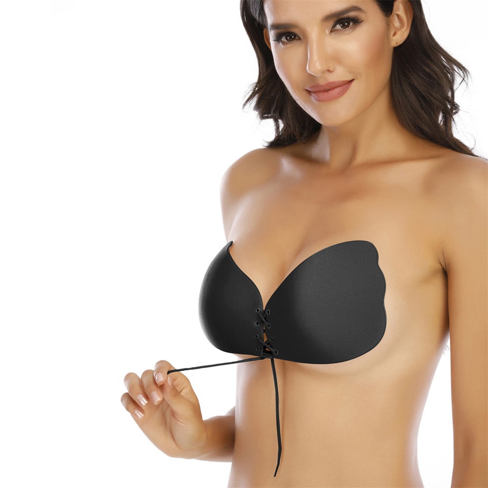 Wing Shape Front Buckle Bra Self Adhesive Invisible Strapless Padded Breast Lift Ebay 1878