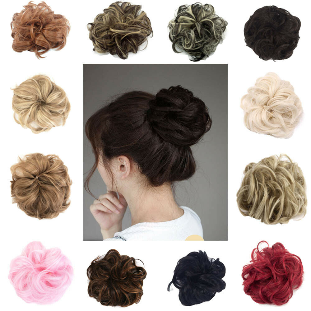 Large Messy Bun Scrunchie Fashion Hair Extensions Messy Curly Donut