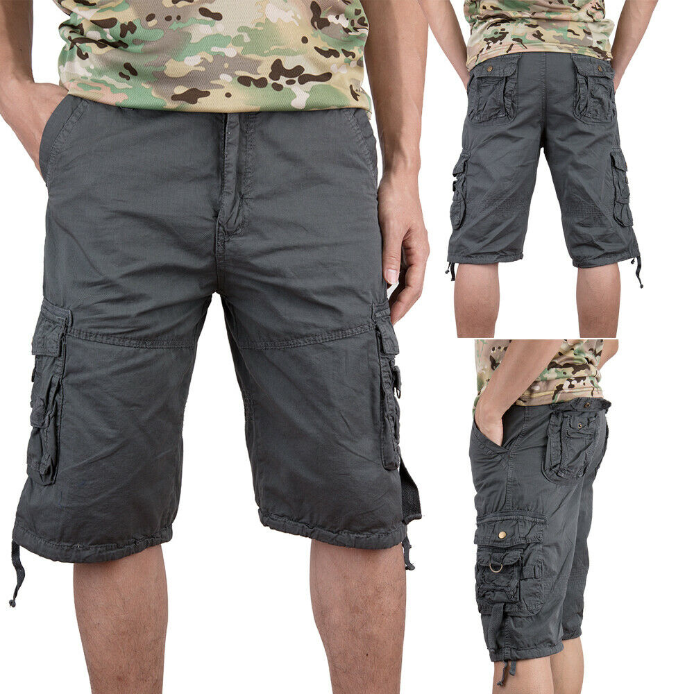 Affliction Observation Cargo Shorts 30 Military Green 