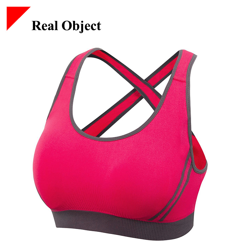 Women's Breathable Padded Sports Bras Slim Yoga Workout Cross Sculpting Vest US