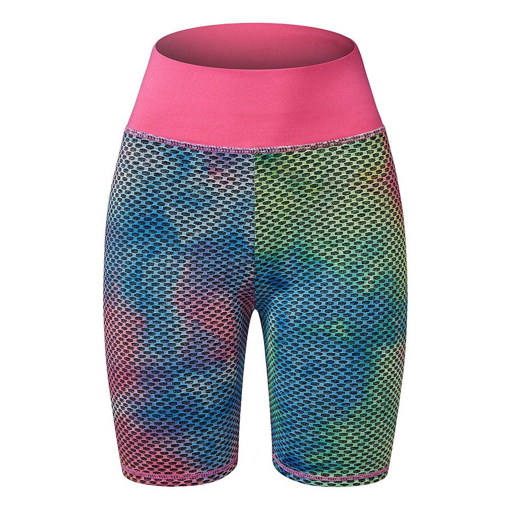 Womens Butt Lifting Five-point Yoga Pants Anti Cellulite Workout Textured Shorts - Picture 16 of 24