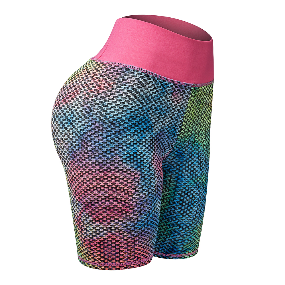 Womens Butt Lifting Five-point Yoga Pants Anti Cellulite Workout Textured Shorts - Picture 18 of 24
