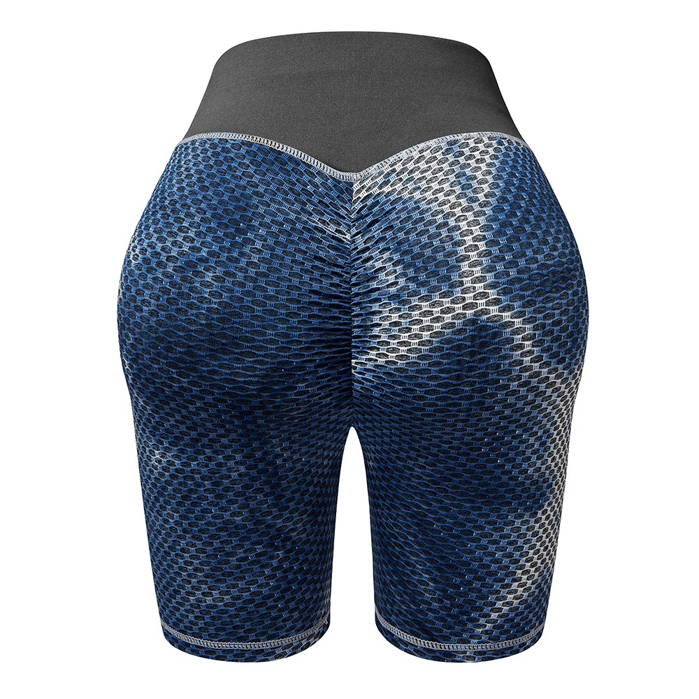 Womens Butt Lifting Five-point Yoga Pants Anti Cellulite Workout Textured Shorts - Picture 23 of 24