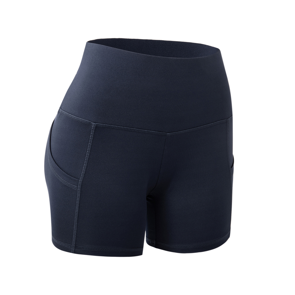 Womens Yoga Shorts Pocket Gym Cycling Biker Pants Sports Casual Leggings XS-3XL - Picture 12 of 14