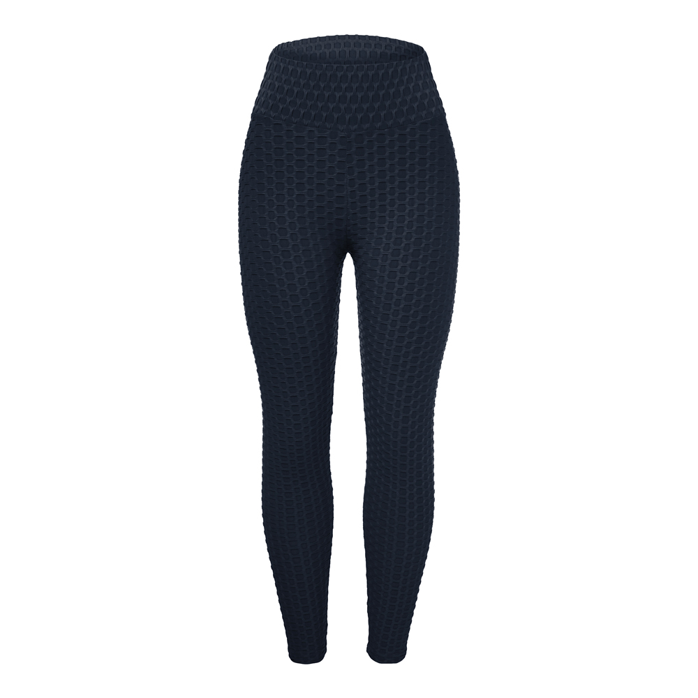 Women Running Leggings High Waist Butt Lift Durable Workout Textured Yoga Pants - Picture 22 of 28