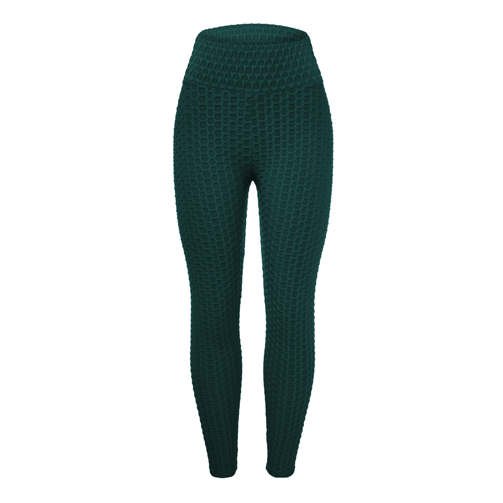 Women Running Leggings High Waist Butt Lift Durable Workout Textured Yoga Pants - Picture 23 of 28