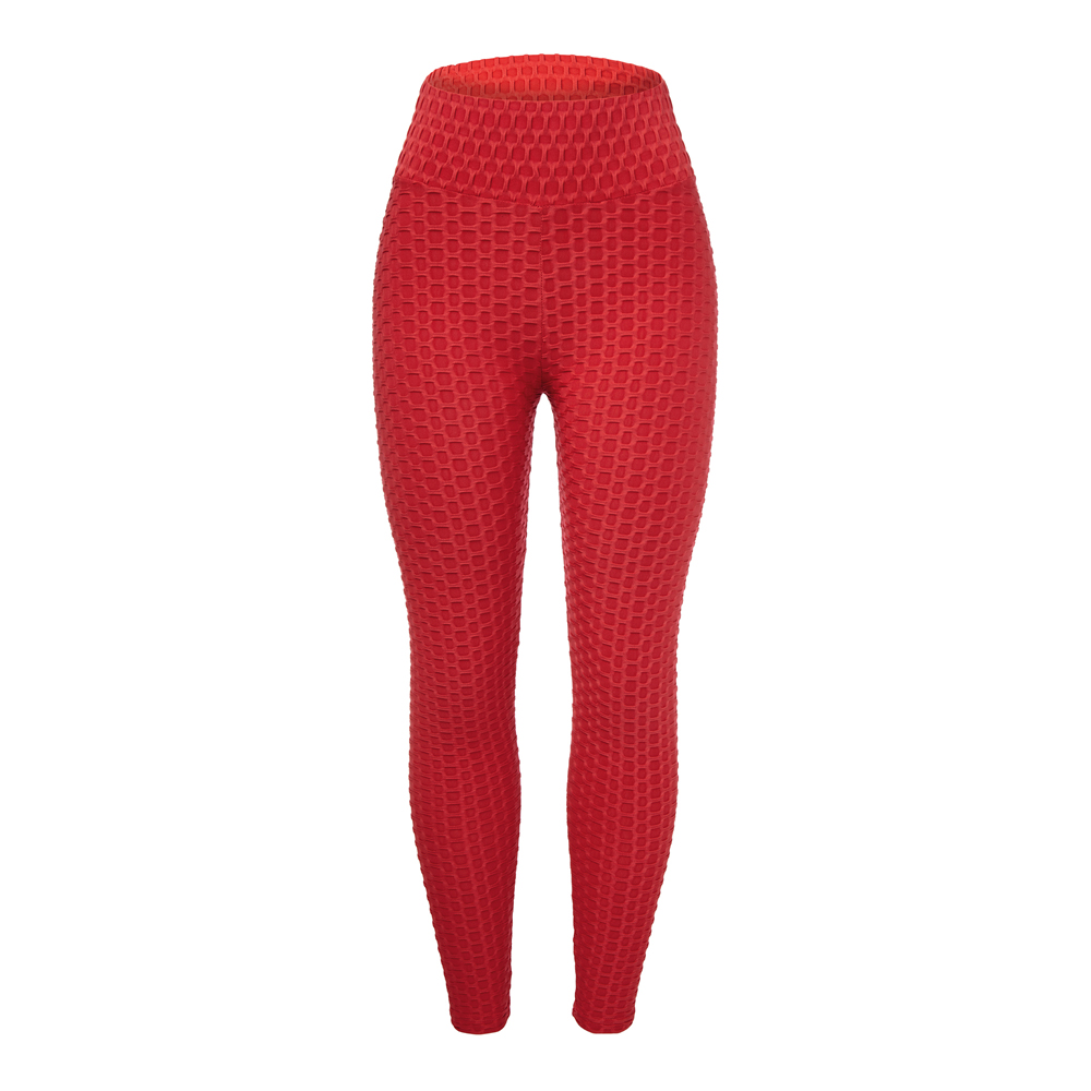 Women Running Leggings High Waist Butt Lift Durable Workout Textured Yoga Pants - Picture 24 of 28