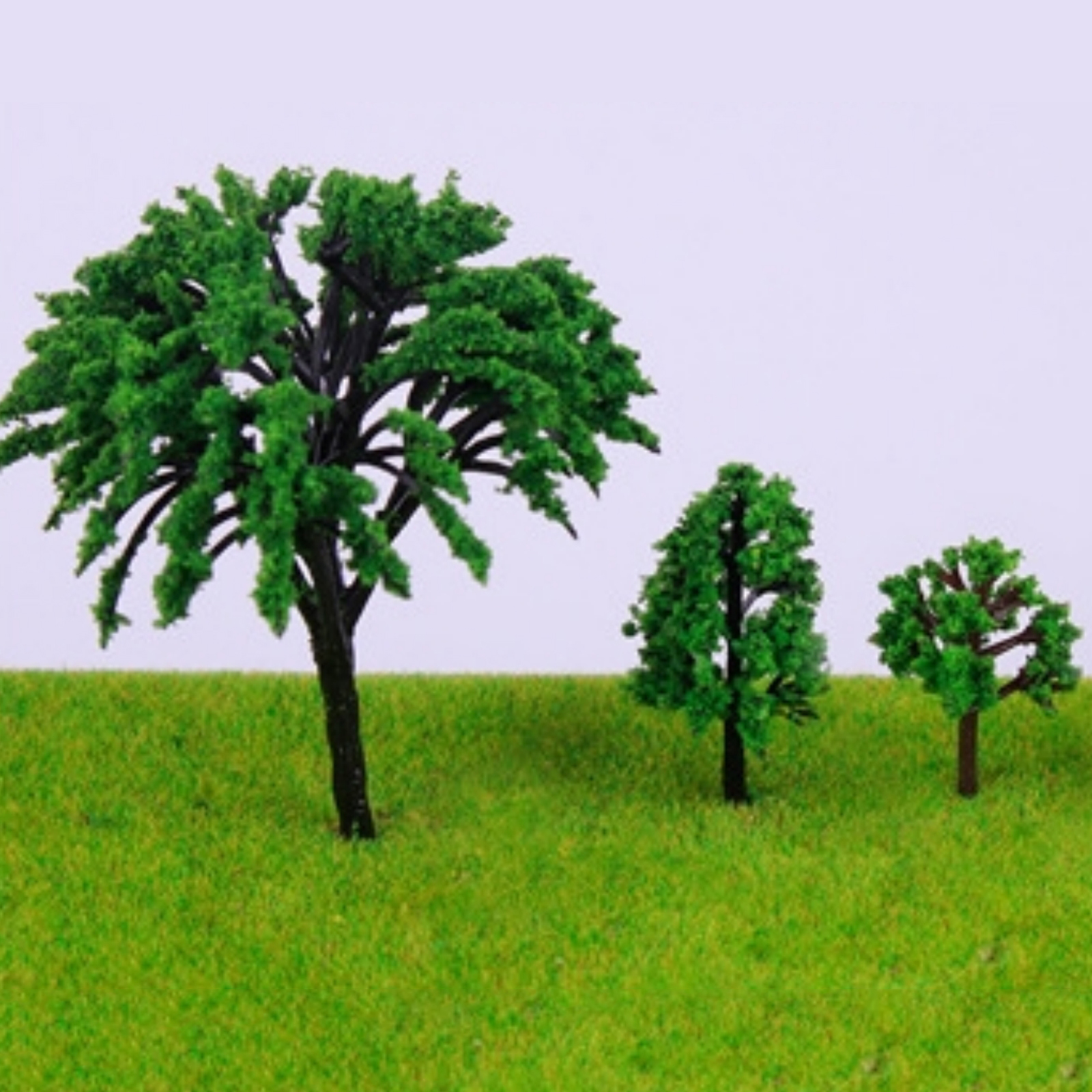 50PCS Miniature Trees Model Train Railroad Wargame Scenery Landscape Scale 