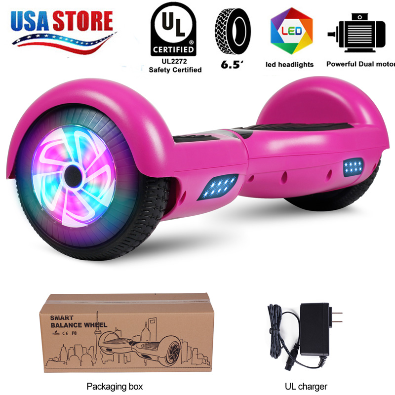 6.5/'/' LED Wheels Hoverboard Electric Self Balancing Scooter UL W// Charger no Bag