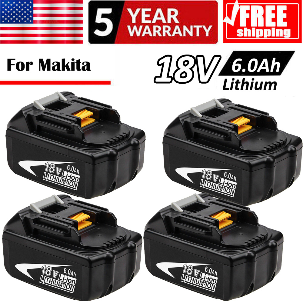 4pack 18v 60ah Bl1860 Battery For Makita Lxt Bl1850 Li Ion Max Cordless Tools Ebay 3960