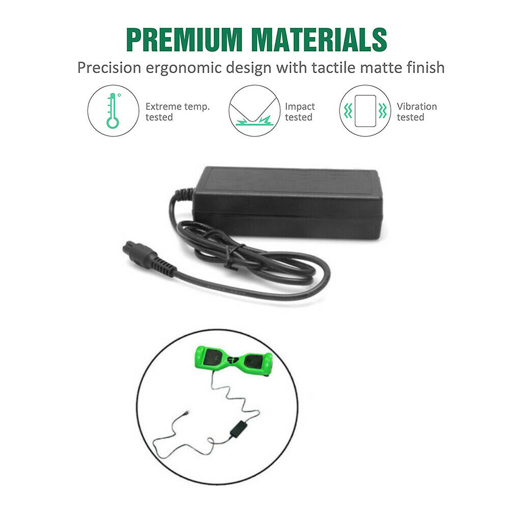 Balancing Scooter Hoverboard Adapter Charger Power Supply 42 Volt 2AMP