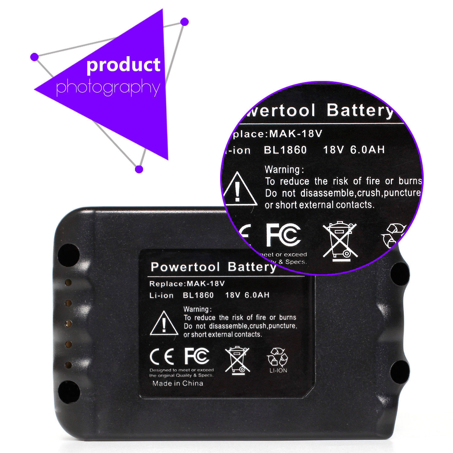BL1860B For Makita BL1830B LXT Lithium Battery BL1850 18V 6.0Ah BL1840
