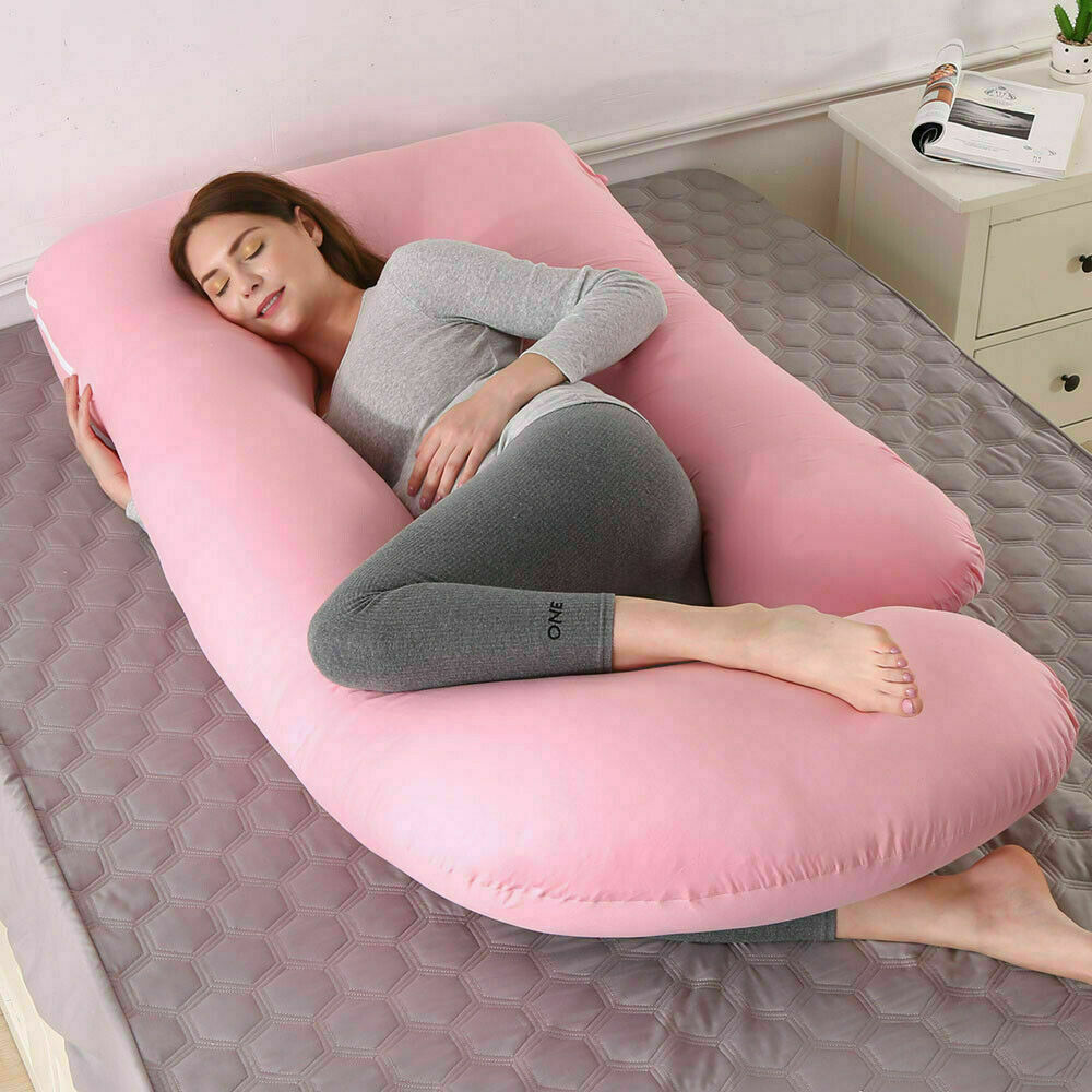 Extra Large J Shape Pregnancy Pillow Maternity Belly Contoured Body For Sleeping Ebay