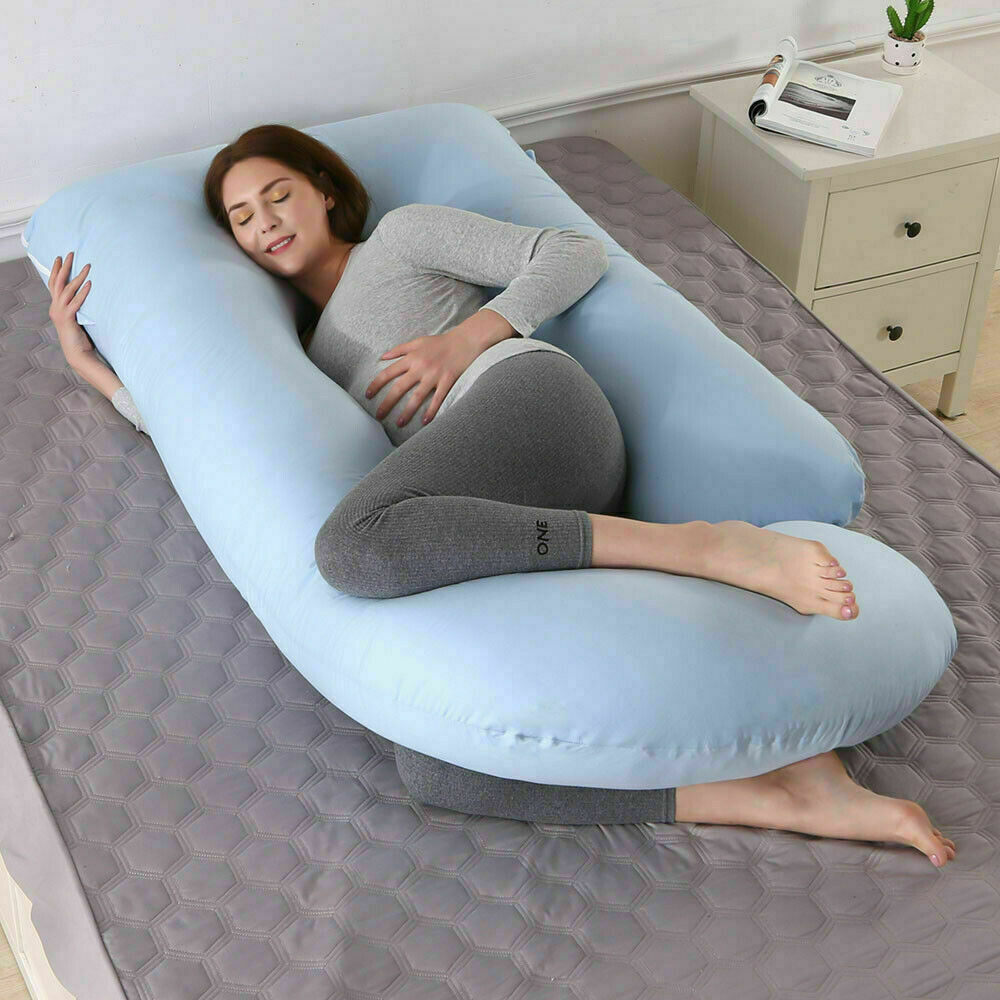 Extra Large J Shape Pregnancy Pillow Maternity Belly Contoured Body For Sleeping Ebay