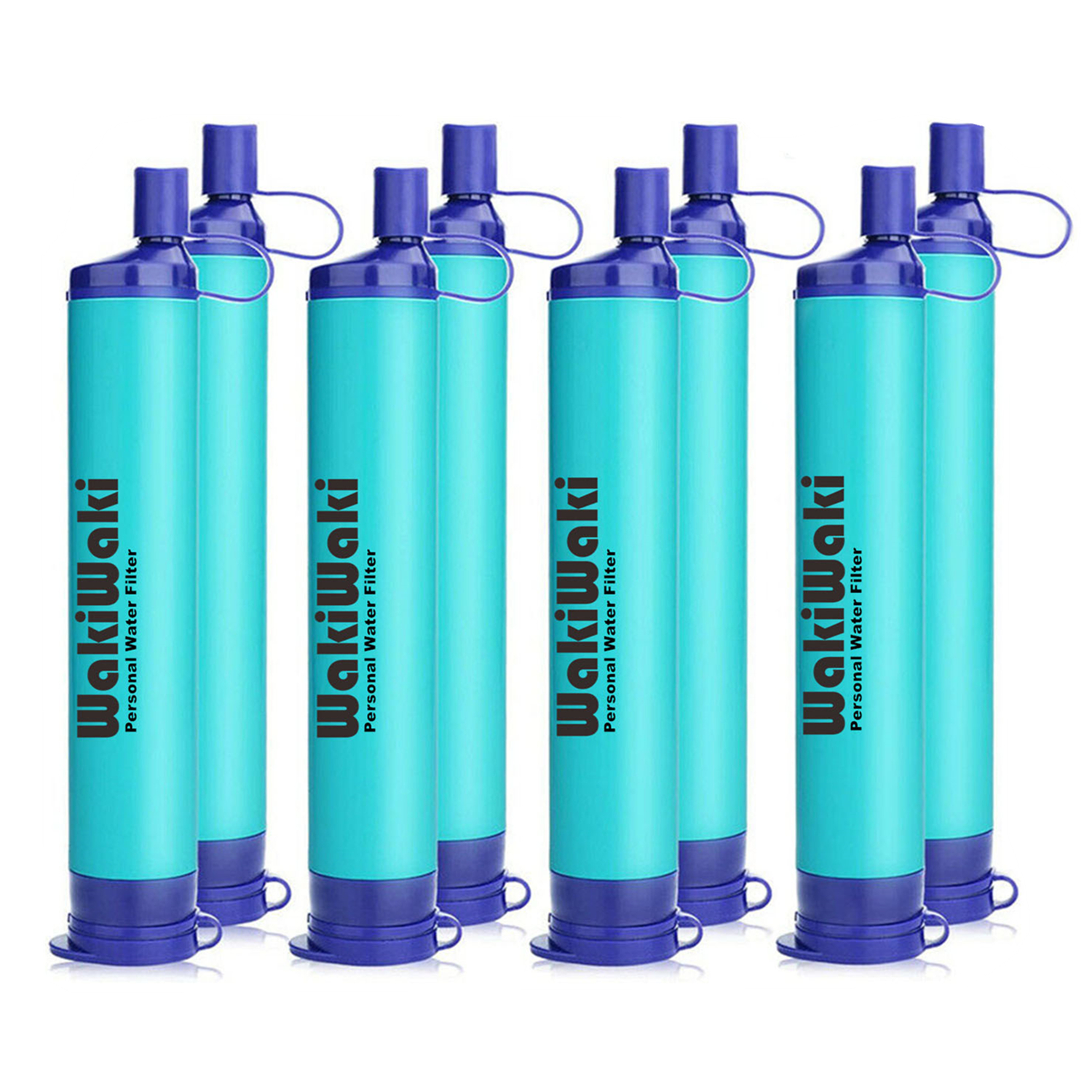 10x Camping Hiking Emergency Life Survival Portable Purifier Water Filter Straw 