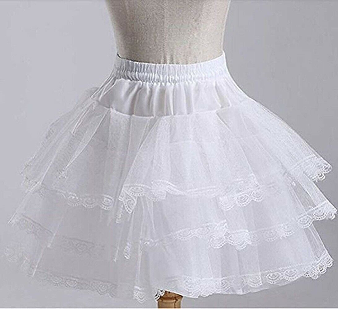 Women Petticoat Crinoline 4 Hoop Skirt A-line Slips Underskirt for Gown  Dress