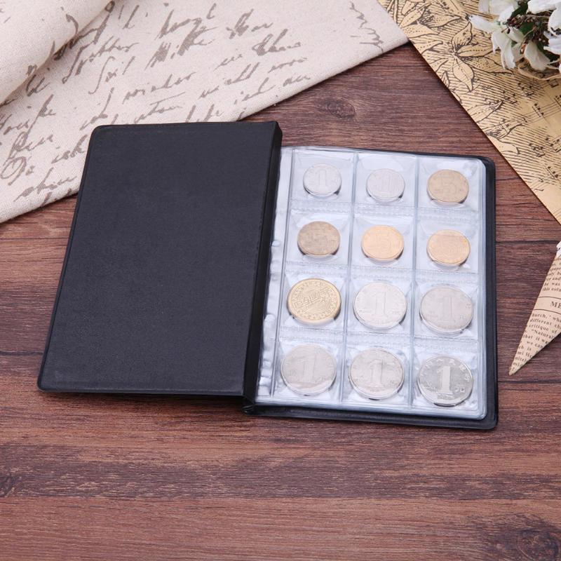 120 Slots Coin Penny Collecting Holder Pockets Storage Folder Album