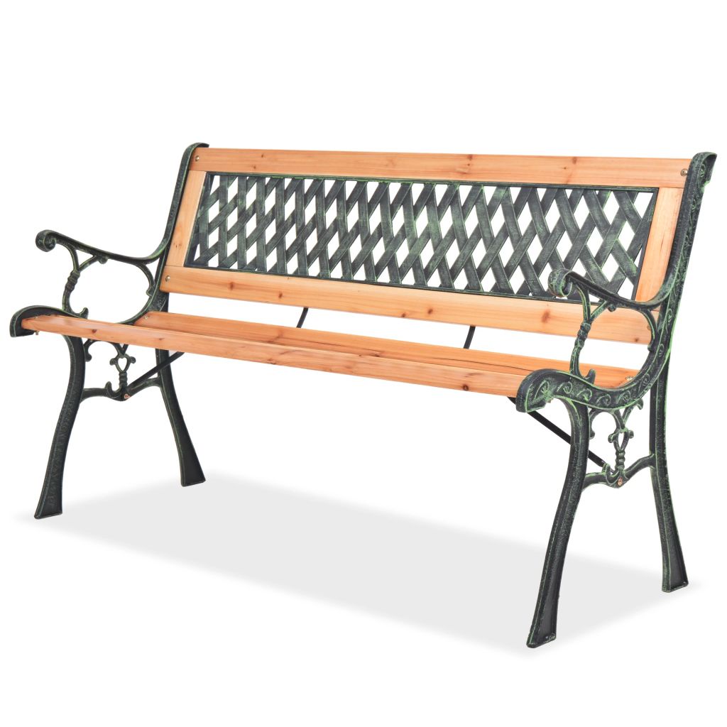 Patio Outdoor Garden Bench Park Wooden Iron Metal Armrests Porch Patio Outdoor Garden Bench Park Wooden Iron Metal Armrests Porch Seat Chair