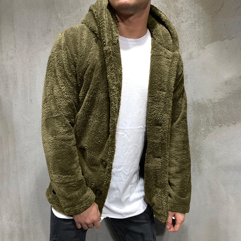 mens faux fur fleece