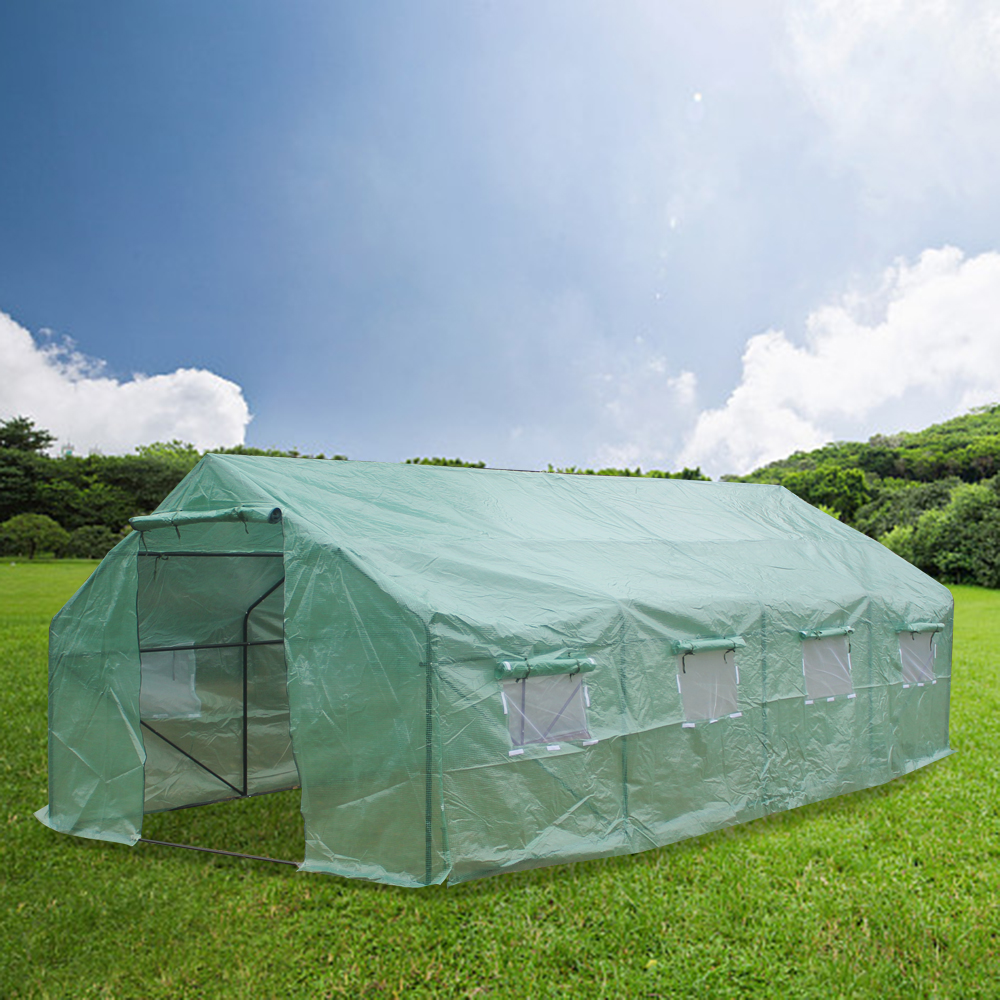 Portable Heavy Duty Greenhouse Tent Walk-In Green House Garden Plant ...