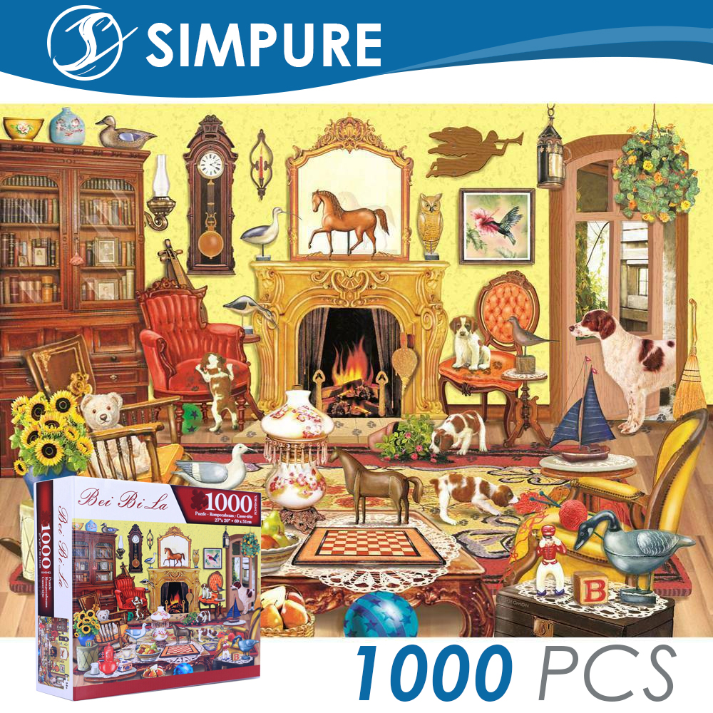 1000 Pieces Adult Kids Decompression Puzzles Educational Toy Decoration Jigsaw