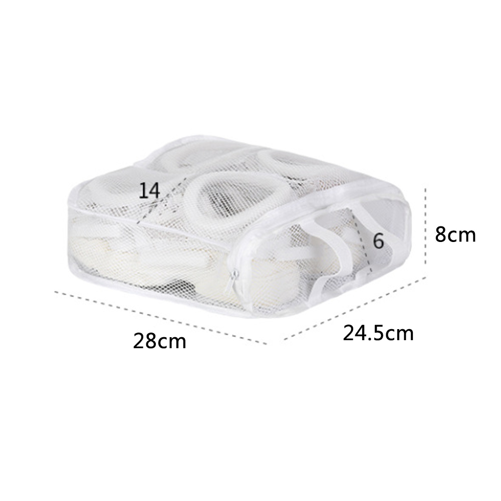 Details about   2pcs Laundry Bag Shoes Washing Drying Separated Mesh Sneakers Protective Pouch 