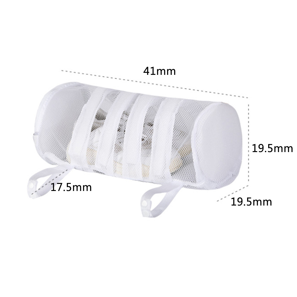 Details about   2pcs Laundry Bag Shoes Washing Drying Separated Mesh Sneakers Protective Pouch 