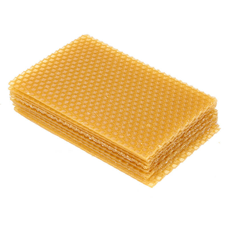 10Pcs Artificial Beeswax Honeycomb Wax Frame Beekeeping Honey Bee Hive ...