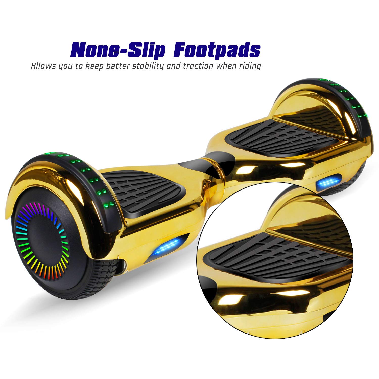 6.5" Wheel Electric Motorized Scooter Hoverboard Hoover Board Bluetooth