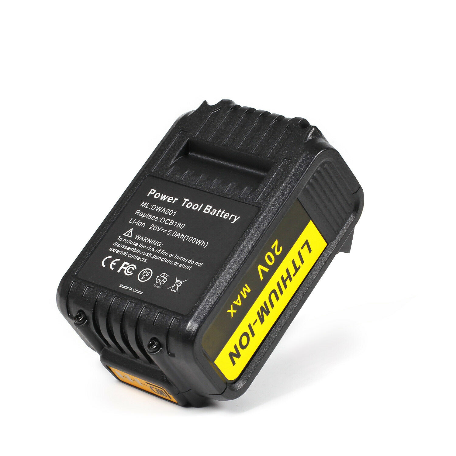 2XFor DeWalt 20V 20 Volt Max XR 5.0AH Lithium Ion Battery Pack DCB2002