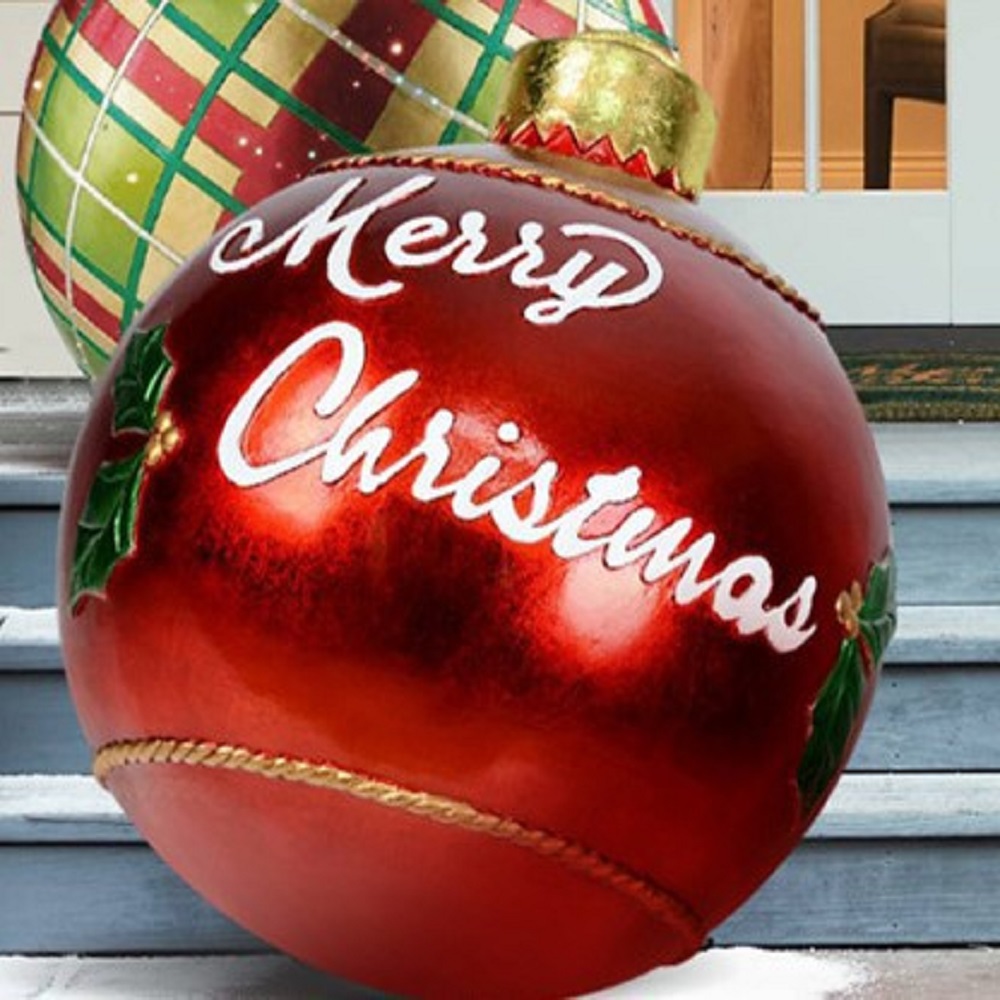 60cm Christmas Gift Inflatable Balls Home Decoration Outdoor Christmas ...