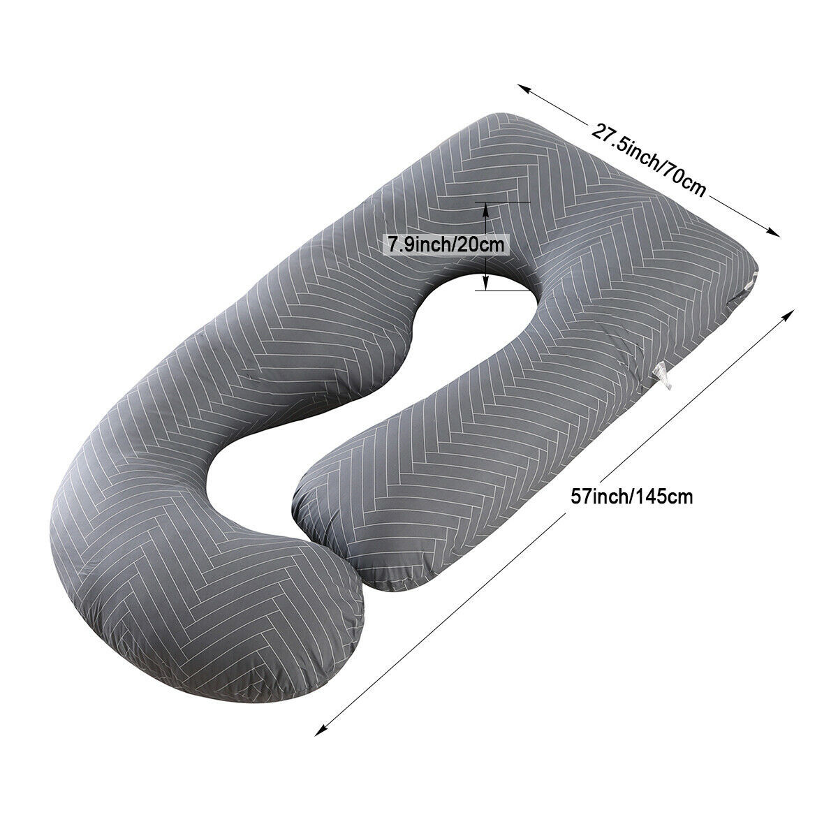 J Shape Pregnancy Pillow Full Body Support Soft Side Sleeping eBay