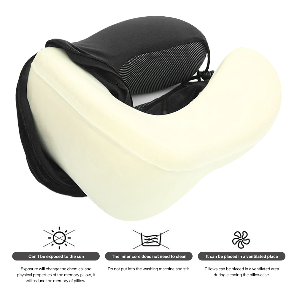 Travel Memory Foam Seat U Shaped Cushion Car Office Desk Chair