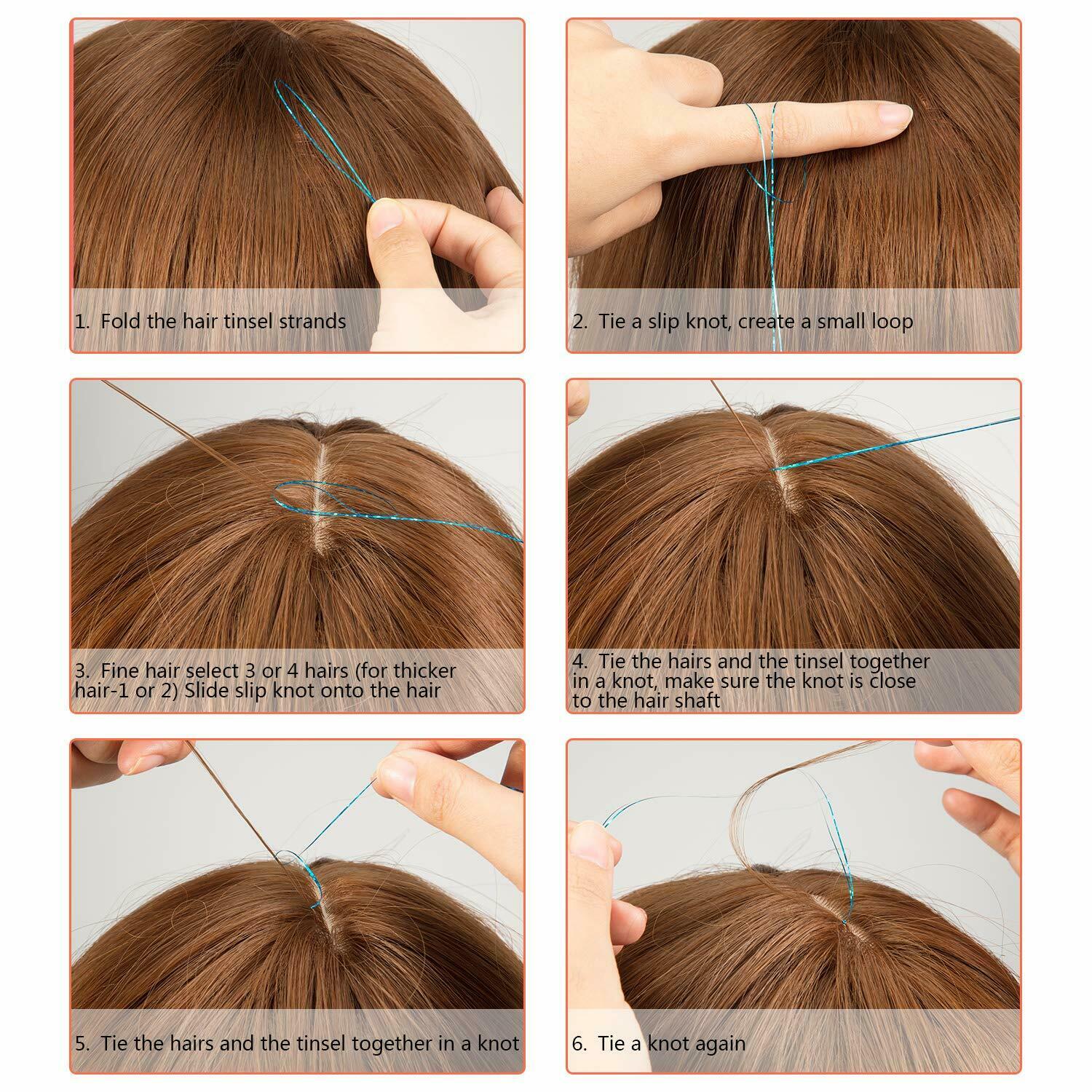 How To Put In Hair Tinsel