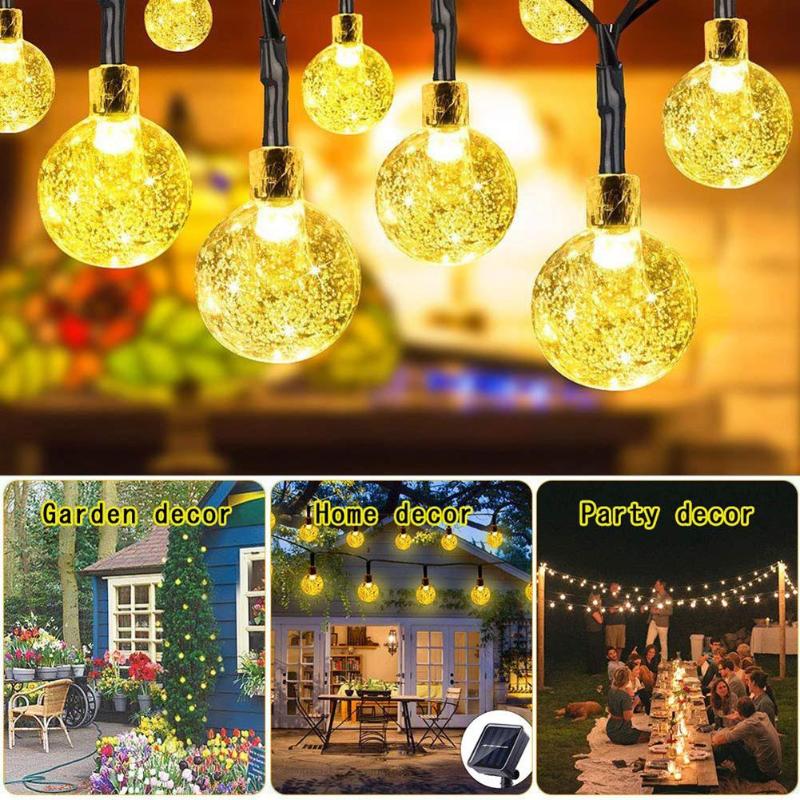 Solar Powered 100LED String Light Garden Path Yard Decor Lamp Outdoor