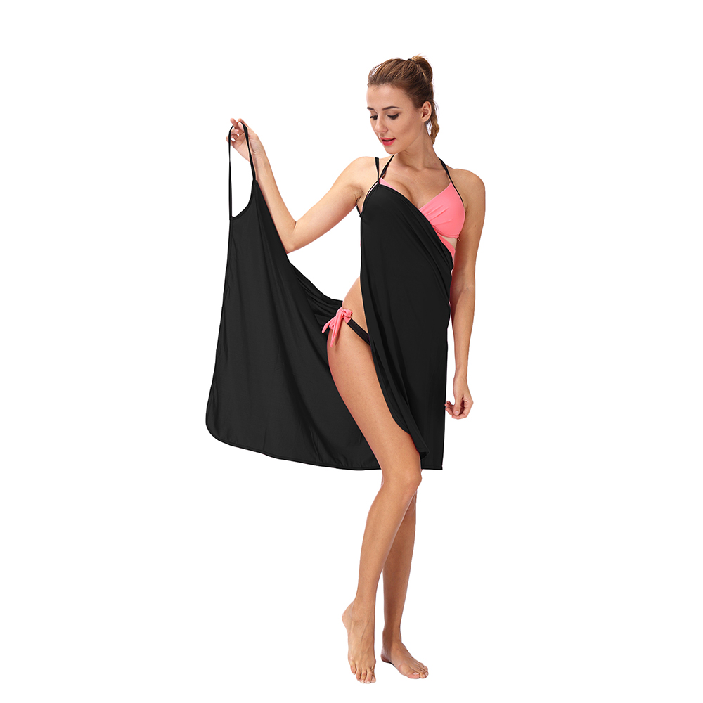 Sexy-women Spaghetti Strap Beach Cover Ups Skirt Dress Bikini Swimsuit Backless - Picture 14 of 17