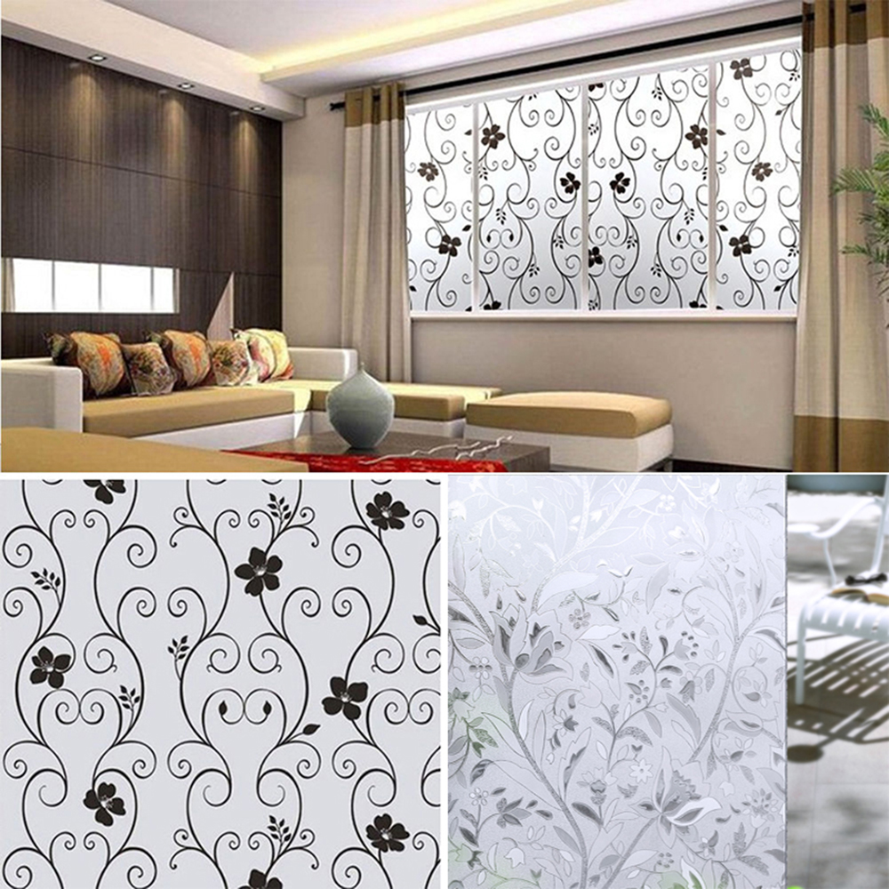 Static Frosted Privacy Self Adhesive Films Window Anti UV Glass Stickers Decor - Picture 13 of 23